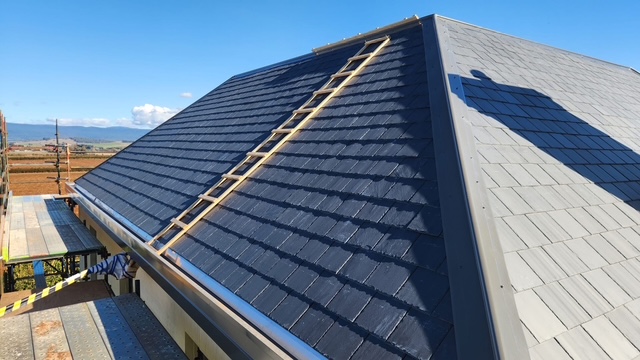 Completed slate roof NW Coast Tasmania
